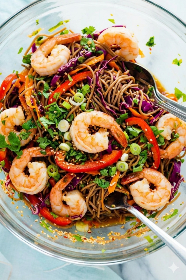cuisine saine salade de nouilles